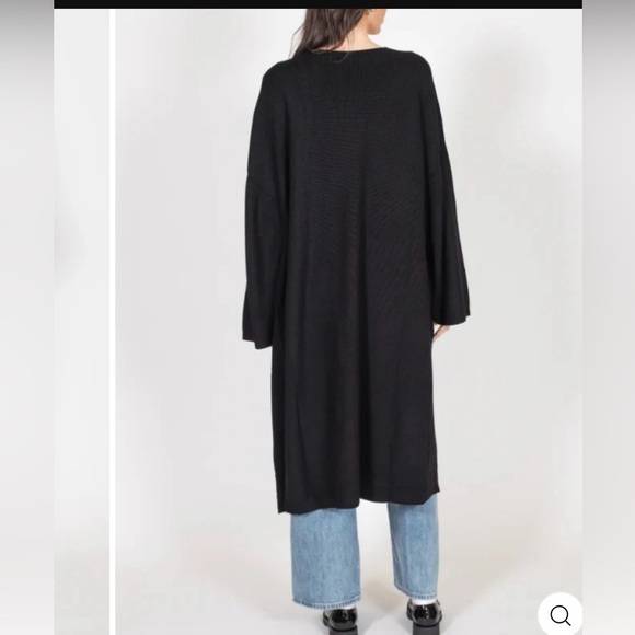 BRUNETTE THE LABEL MATILDA RIBBED KNIT MAXI CARDIGAN - Picture 2 of 11